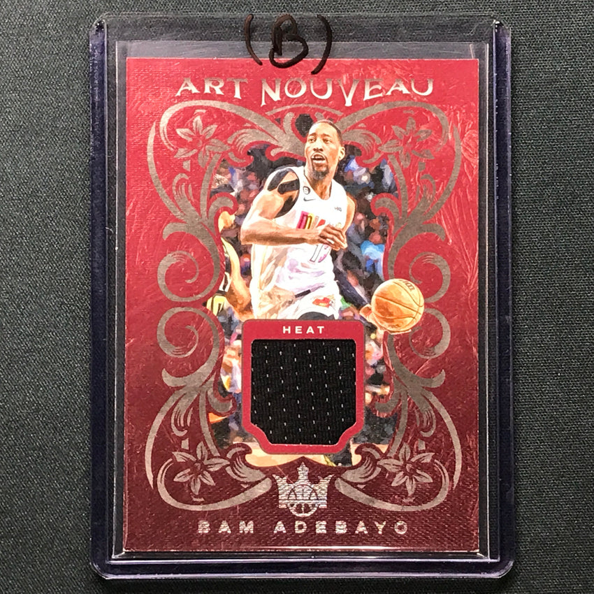 2023-24 Court Kings Bam Adebayo Art Nouveau Jersey Relic No Bam B