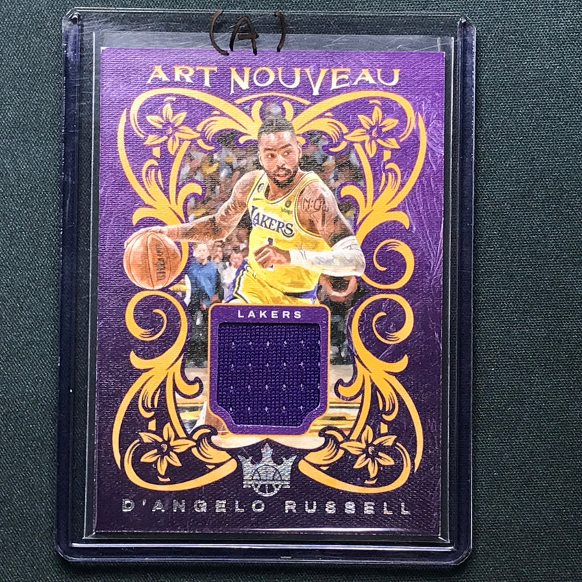 2023-24 Court Kings Dangelo Russell Art Nouveau Jersey Relic No Rus A