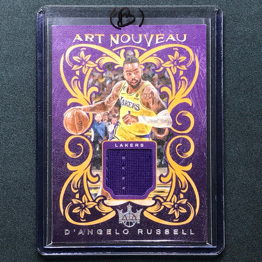 2023-24 Court Kings Dangelo Russell Art Nouveau Jersey Relic No Rus B