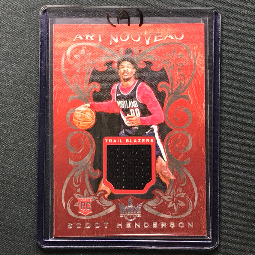 2023-24 Court Kings Scoot Henderson Art Nouveau Rookie Jersey Relic No Sco A