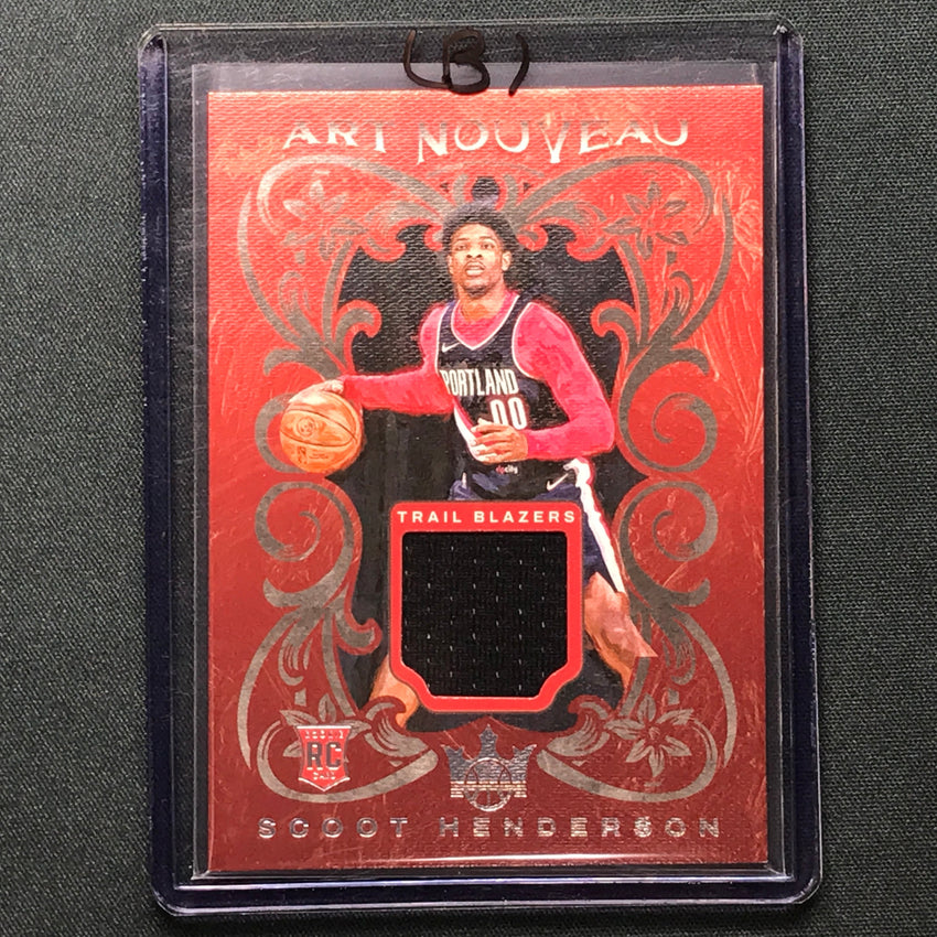 2023-24 Court Kings Scoot Henderson Art Nouveau Rookie Jersey Relic No Sco B