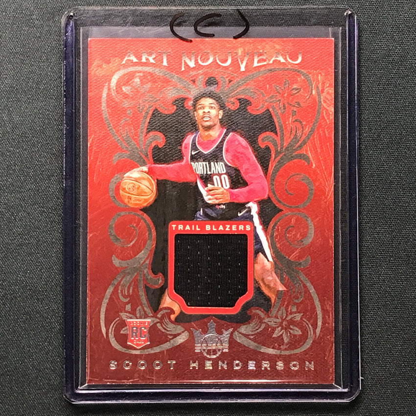 2023-24 Court Kings Scoot Henderson Art Nouveau Rookie Jersey Relic No Sco C