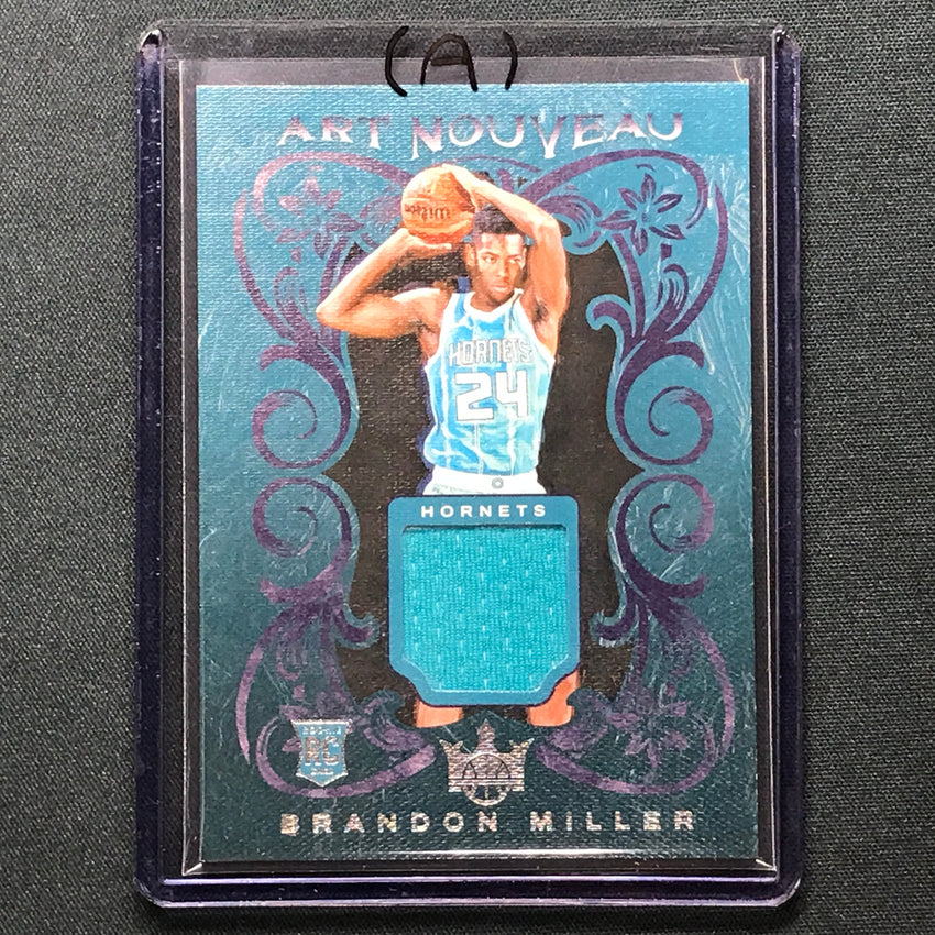2023-24 Court Kings Brandon Miller Art Nouveau Rookie Jersey Relic No Mil A