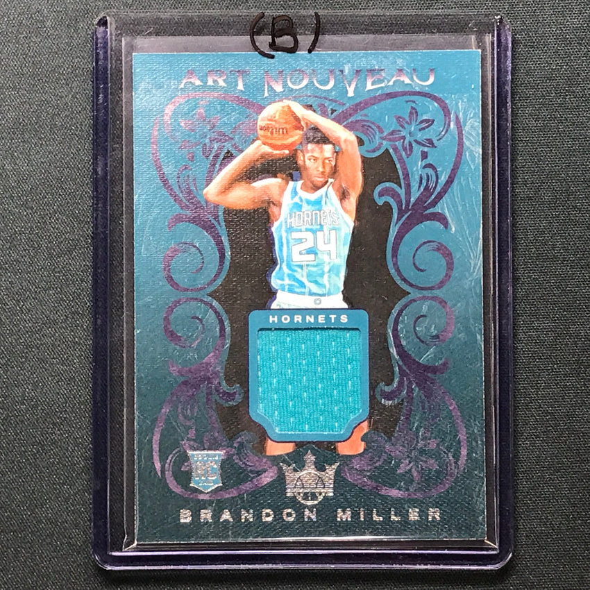 2023-24 Court Kings Brandon Miller Art Nouveau Rookie Jersey Relic No Mil B