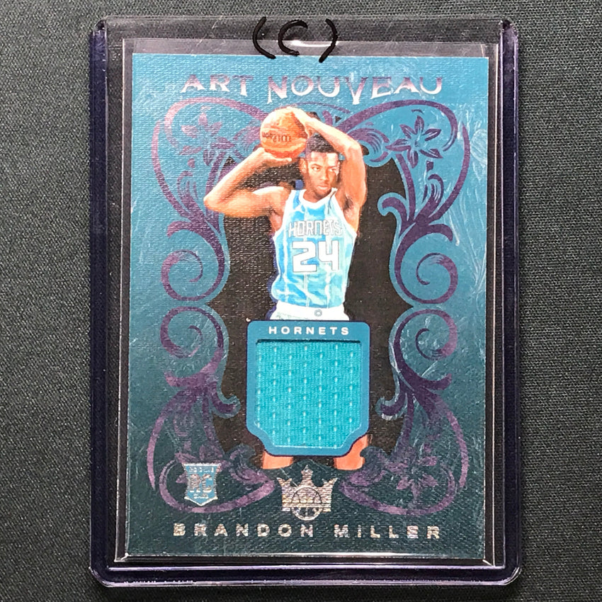 2023-24 Court Kings Brandon Miller Art Nouveau Rookie Jersey Relic No Mil C