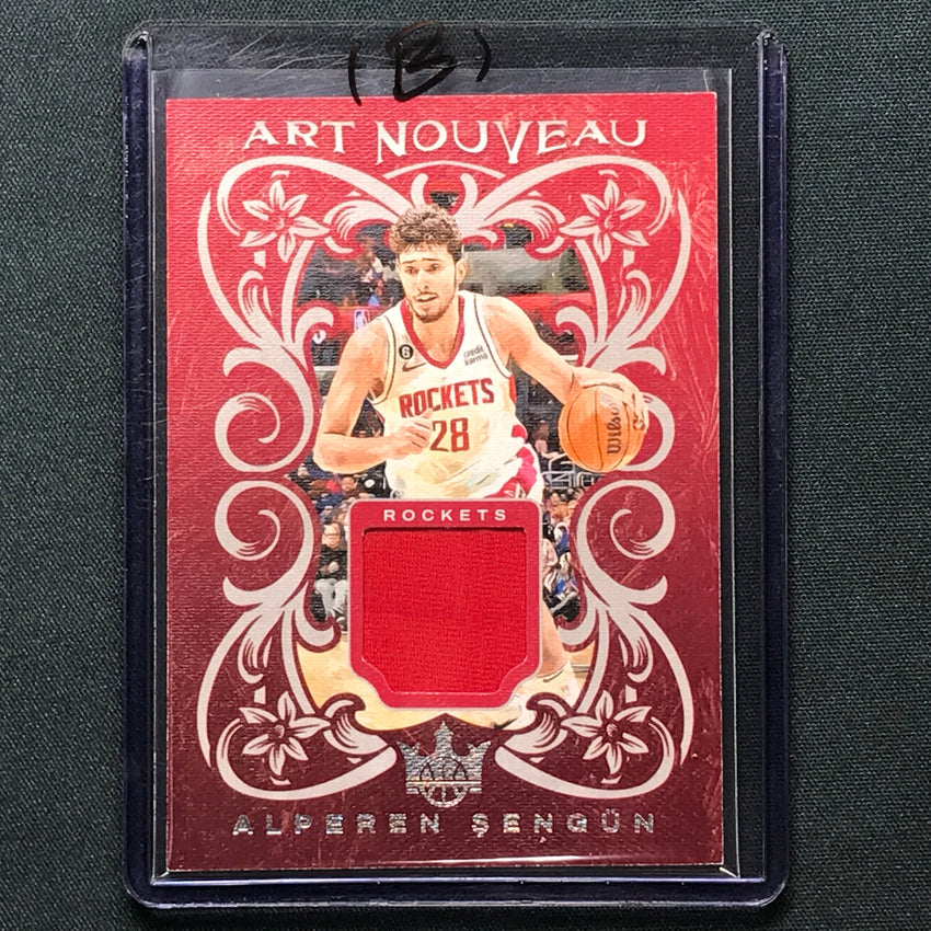 2023-24 Court Kings Alperen Sengun Art Nouveau Jersey Relic No Sen B