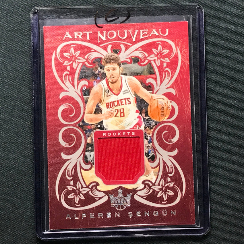 2023-24 Court Kings Alperen Sengun Art Nouveau Jersey Relic No Sen C