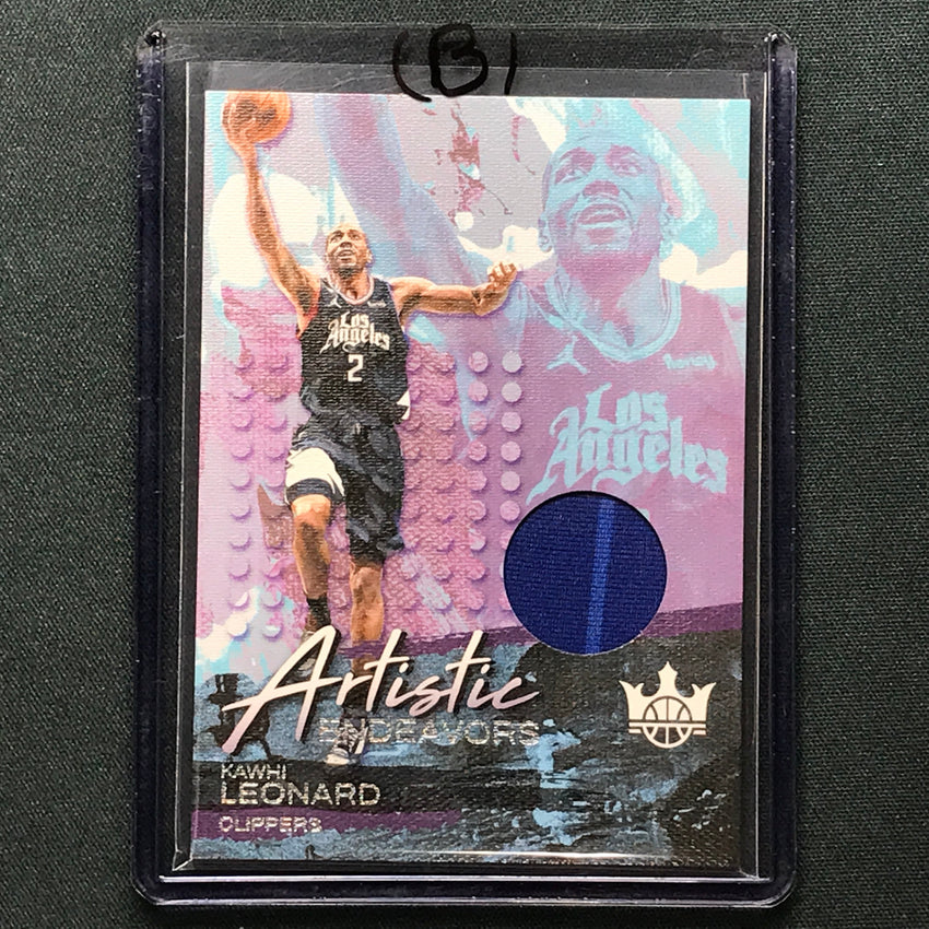 2023-24 Court Kings Kawhi Leonard Artistic Endevors Jersey Relic No Kwh B