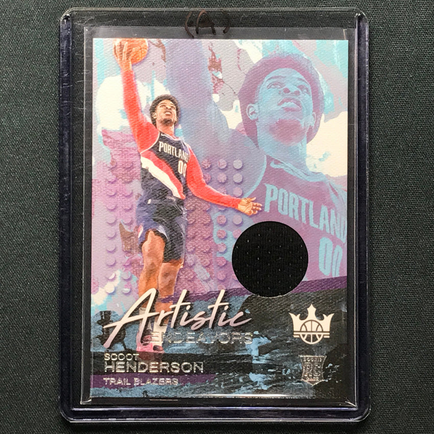 2023-24 Court Kings Scoot Henderson Artistic Endevors Rookie Jersey No Sco A