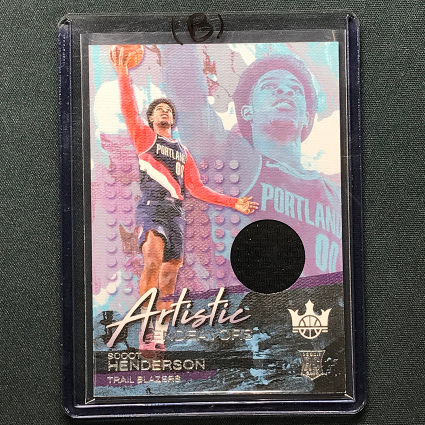 2023-24 Court Kings Scoot Henderson Artistic Endevors Rookie Jersey No Sco B