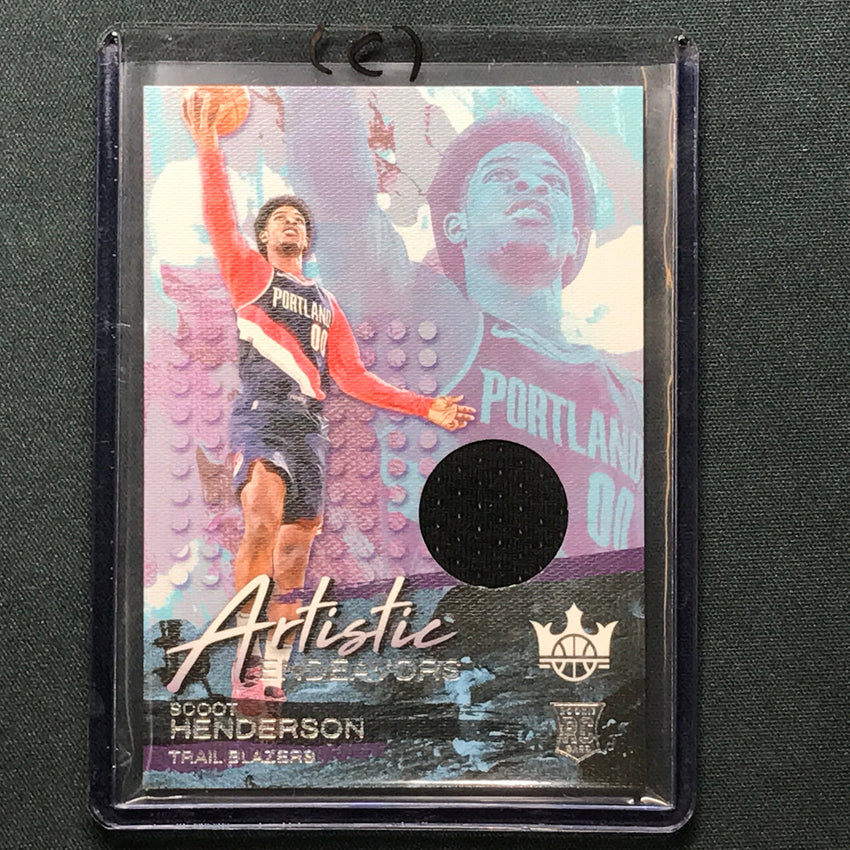 2023-24 Court Kings Scoot Henderson Artistic Endevors Rookie Jersey No Sco C