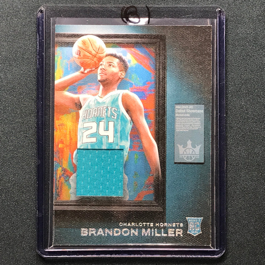 2023-24 Court Kings Brandon Miller Debut Showcase Rookie Jersey No Mlr B