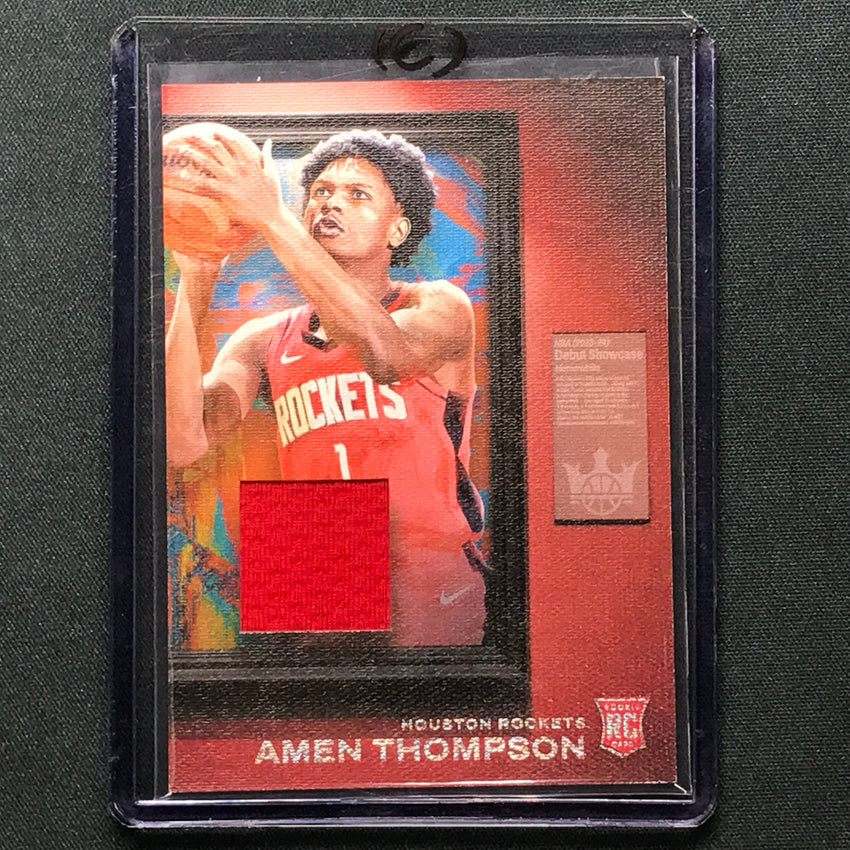 2023-24 Court Kings Amen Thompson Debut Showcase Rookie Jersey No Amn C