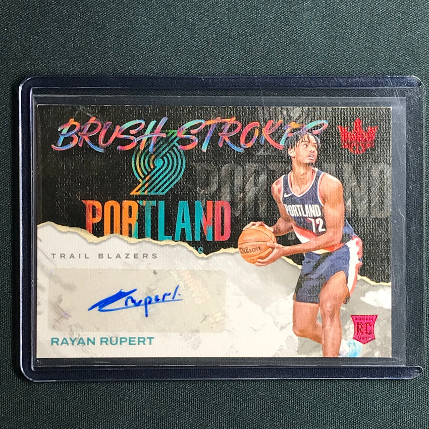2023-24 Court Kings Rayan Rupert Brush Strokes Rookie Auto Ruby 1/49