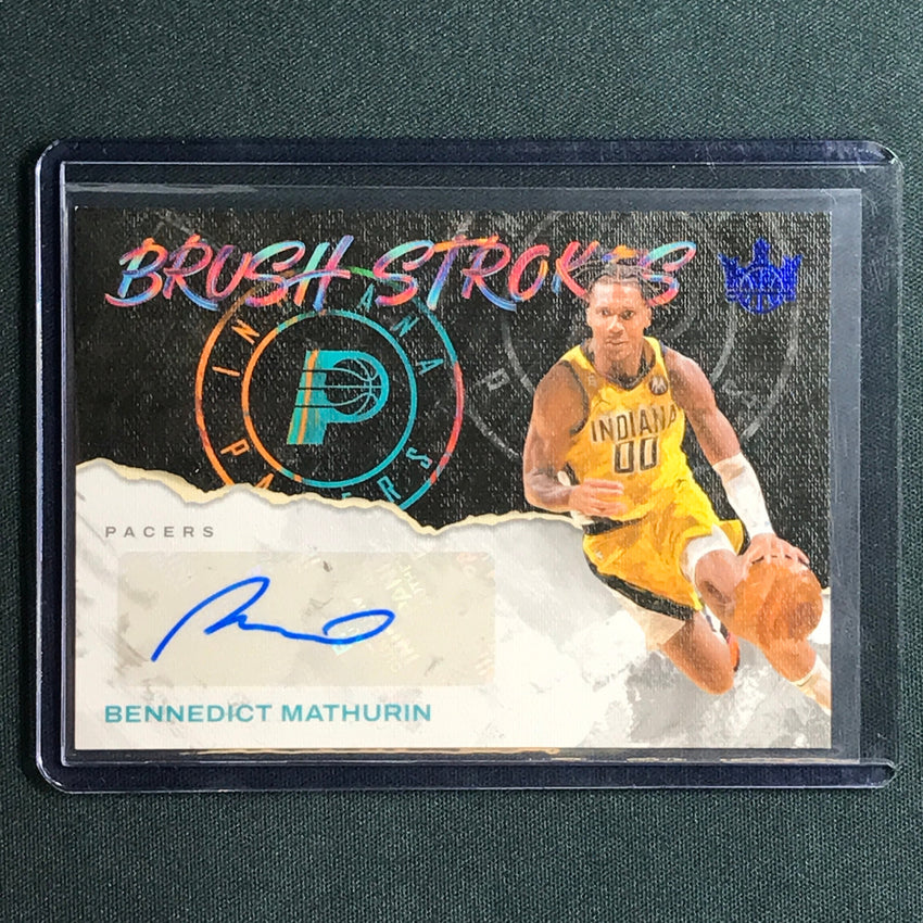2023-24 Court Kings Bennedict Mathurin Brush Strokes Auto Sapphire 21/25