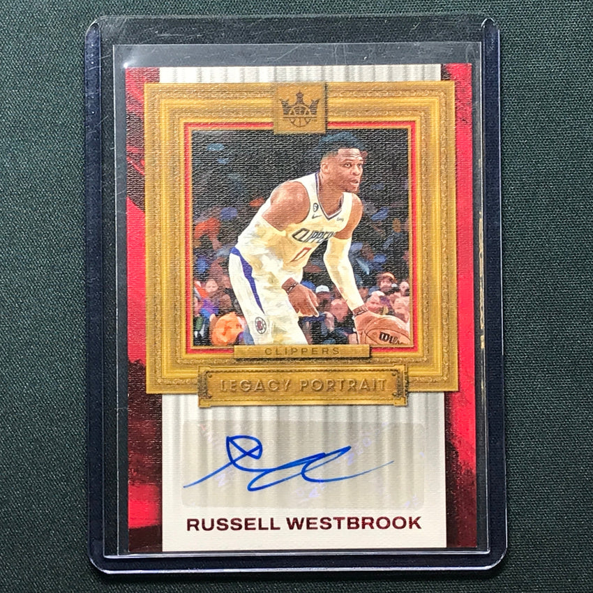 2023-24 Court Kings Russell Westbrook Legacy Portrait Auto Ruby 12/25