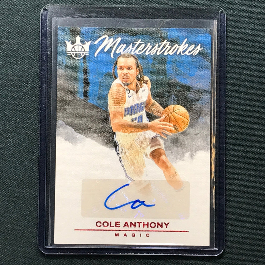 2023-24 Court Kings Cole Anthony Masterstrokes Auto Ruby 9/49