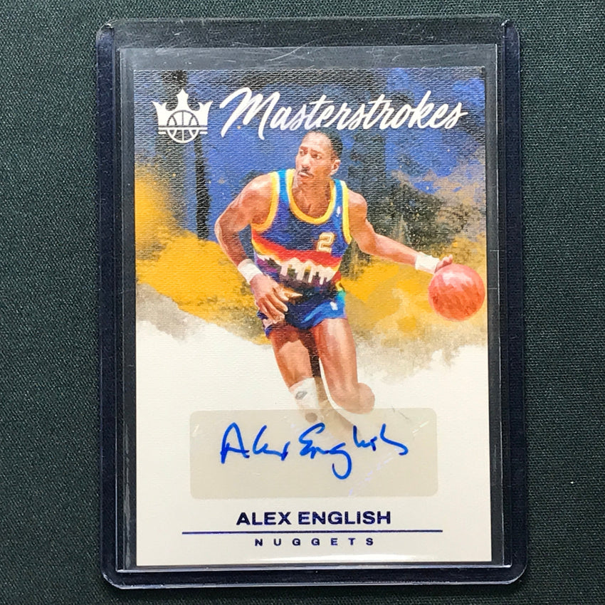 2023-24 Court Kings Alex English Masterstrokes Auto Sapphire 13/25