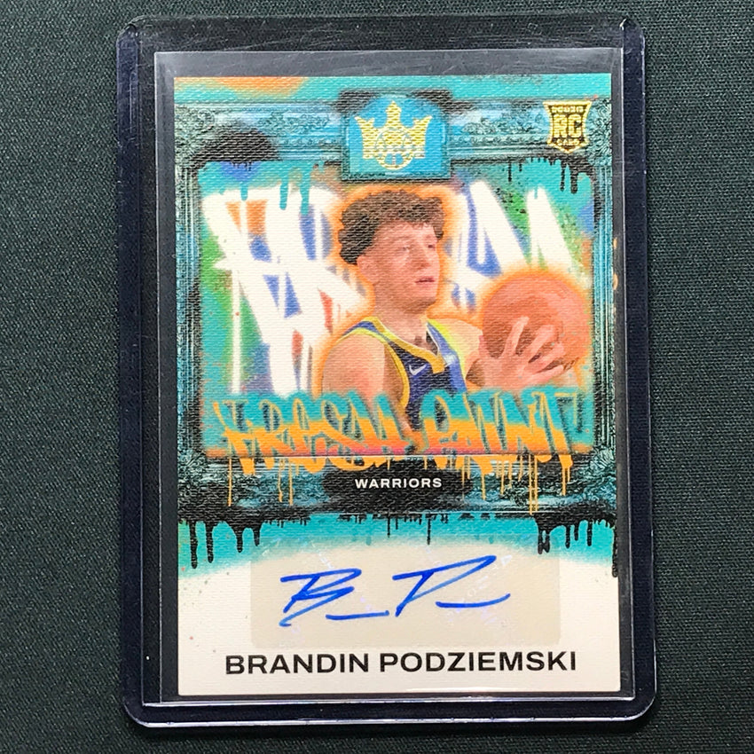 2023-24 Court Kings Brandin Podziemski Fresh Paint Rookie Auto 11/125