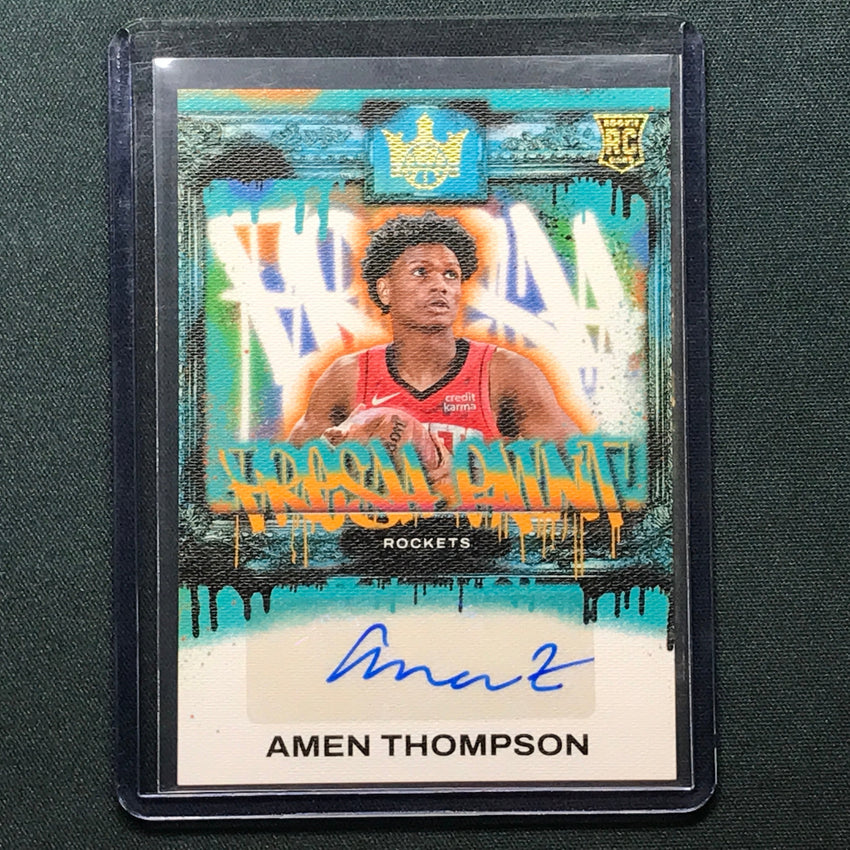 2023-24 Court Kings Amen Thompson Fresh Paint Rookie Auto 89/125
