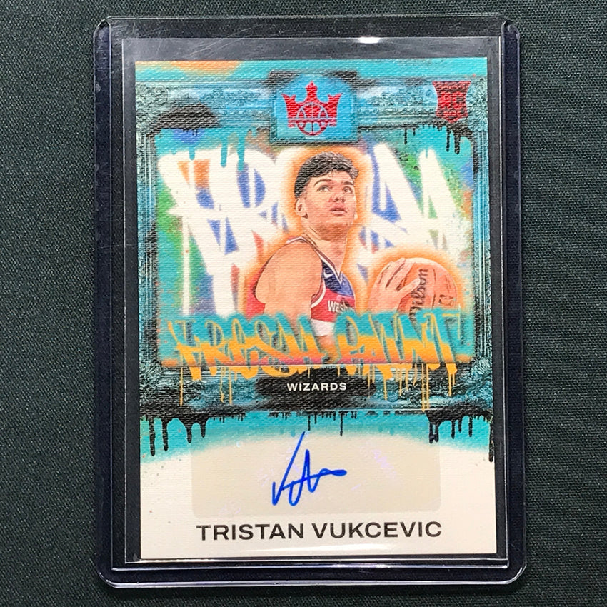 2023-24 Court Kings Tristan Vukcevic Fresh Paint Rookie Auto Ruby 54/99