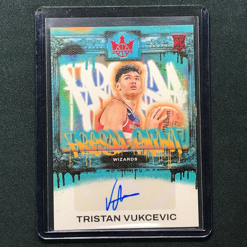 2023-24 Court Kings Tristan Vukcevic Fresh Paint Rookie Auto Ruby 66/99
