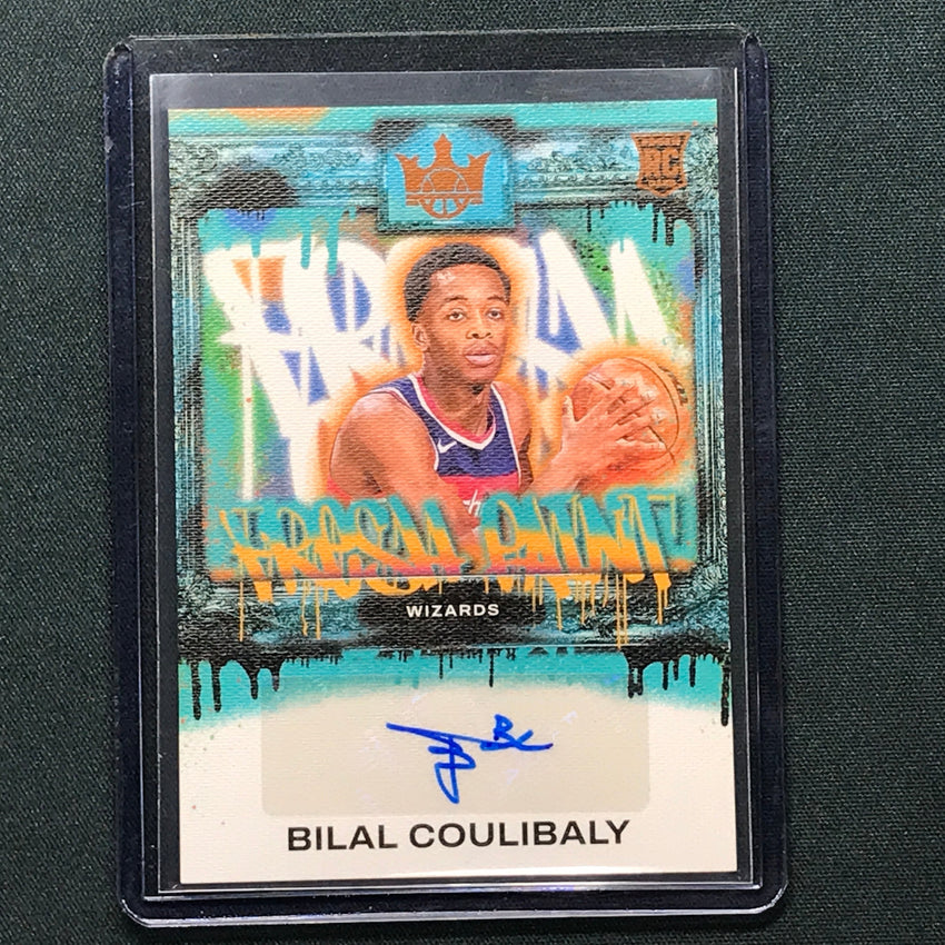 2023-24 Court Kings Bilal Coulibaly Fresh Paint Rookie Auto Amber 27/75