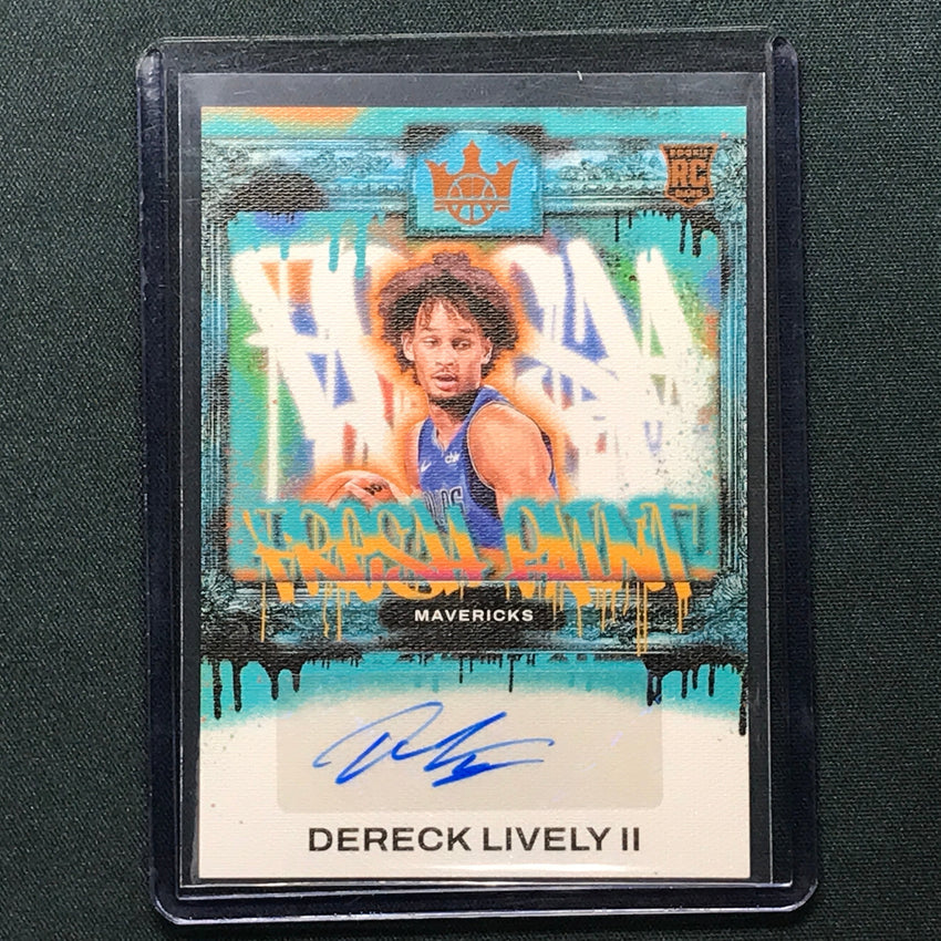 2023-24 Court Kings Dereck Lively Ii Fresh Paint Rookie Auto Amber 29/75
