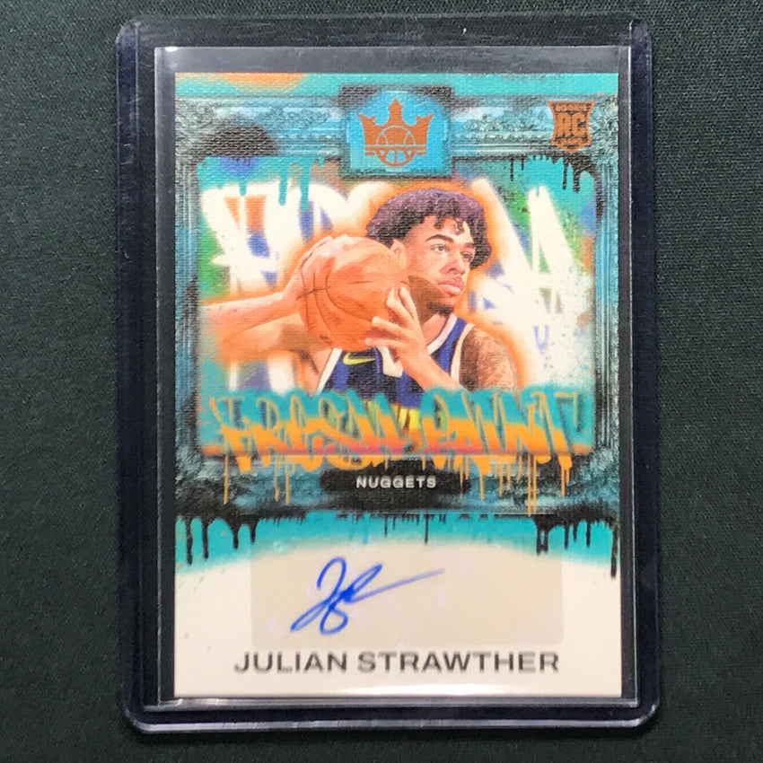 2023-24 Court Kings Julian Strawther Fresh Paint Rookie Auto Amber 36/75