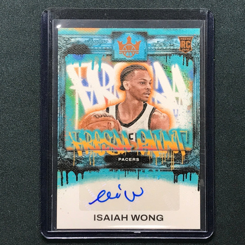 2023-24 Court Kings Isaiah Wong Fresh Paint Rookie Auto Amber 66/75