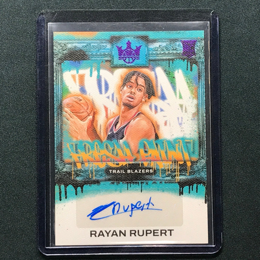 2023-24 Court Kings Rayan Rupert Fresh Paint Rookie Auto Violet 6/49