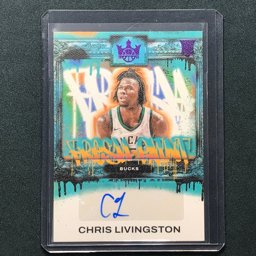 2023-24 Court Kings CHRIS LIVINGSTON Fresh Paint Rookie Auto Violet 20/49