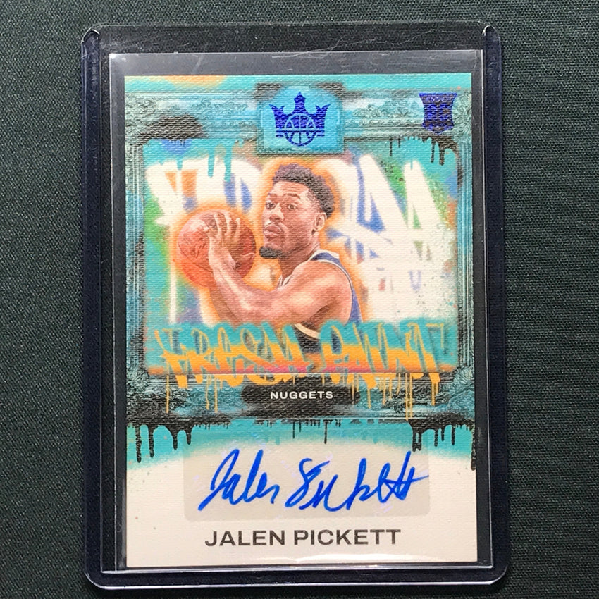 2023-24 Court Kings Jalen Pickett Fresh Paint Rookie Auto Sapphire 25/25
