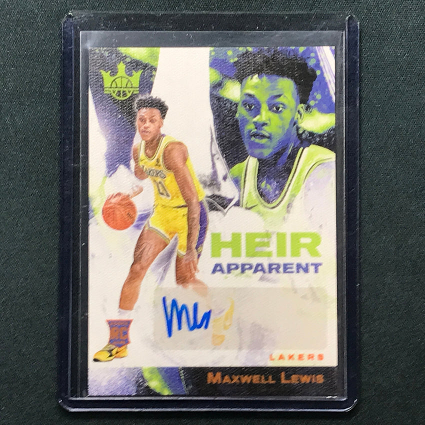 2023-24 Court Kings Maxwell Lewis Heir Apparent Rookie Auto Amber 31/75