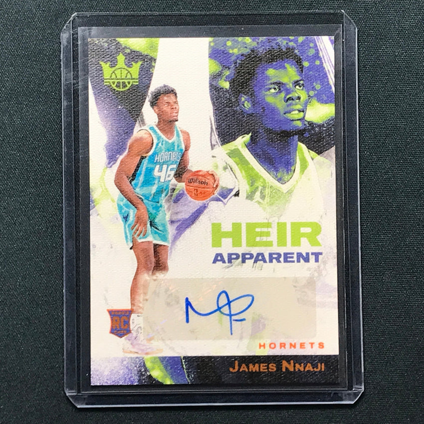 2023-24 Court Kings James Nnaji Heir Apparent Rookie Auto Amber 10/75