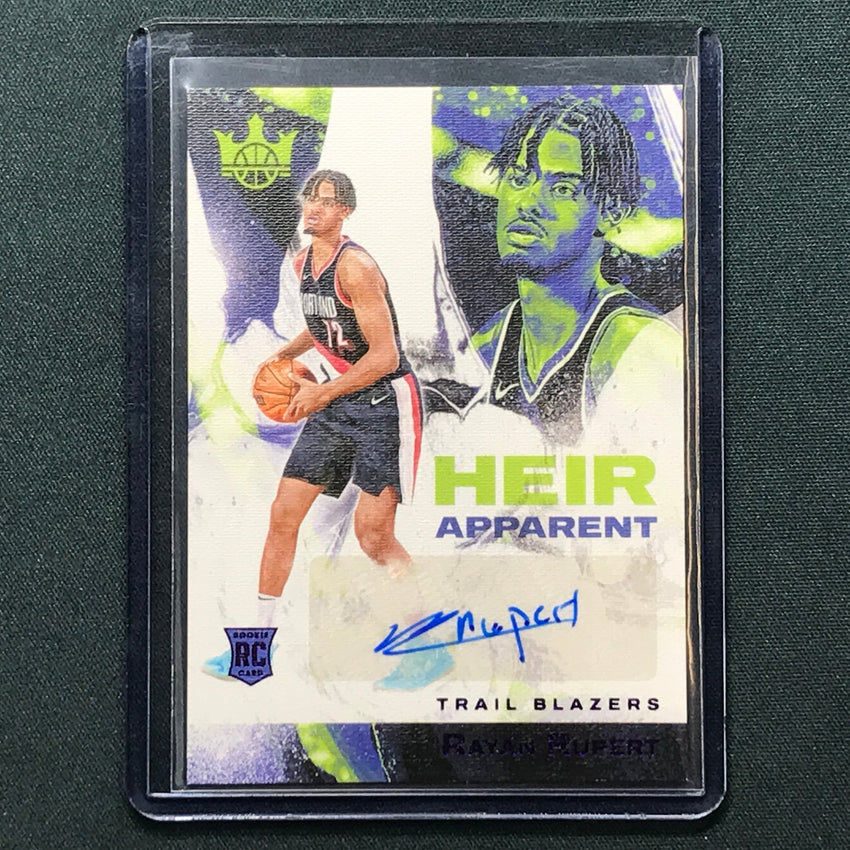 2023-24 Court Kings Rayan Rupert Heir Apparent Rookie Auto Violet 20/49