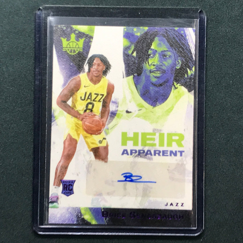 2023-24 Court Kings Brice Sensabaugh Heir Apparent Rookie Auto Violet 49/49