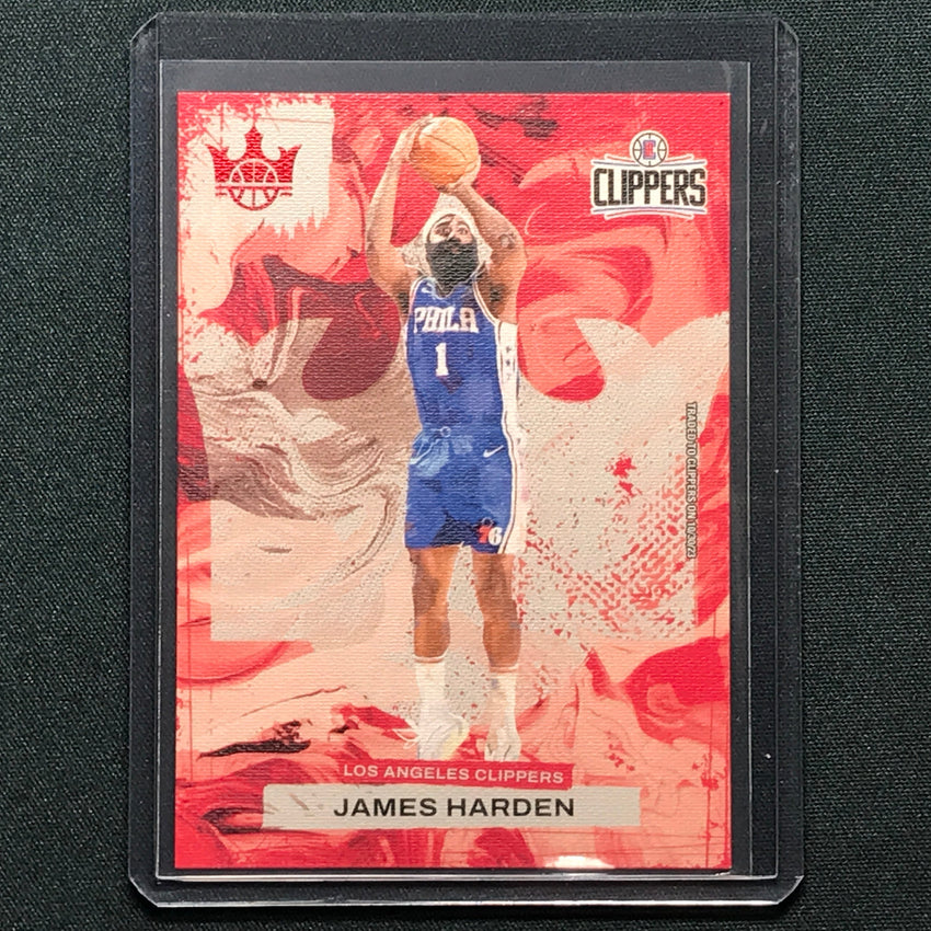 2023-24 Court Kings James Harden Base Ruby 13/149 #35