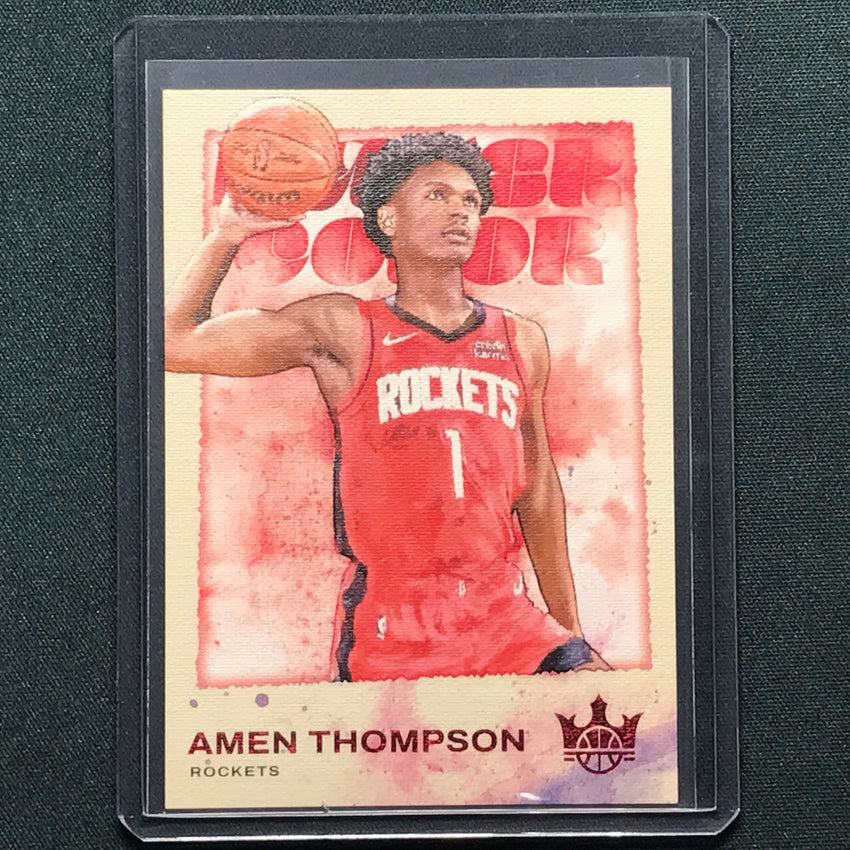 2023-24 Court Kings AMEN THOMPSON Water Color Rookie Ruby 118/149