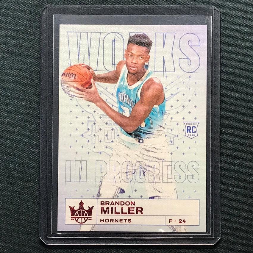 2023-24 Court Kings Brandon Miller Works In Progress Rookie Ruby 142/149