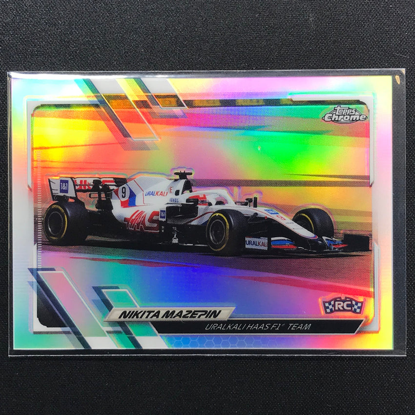 2021 Topps Chrome NIKITA MAZEPIN F1 Cars Rookie Refractor #113