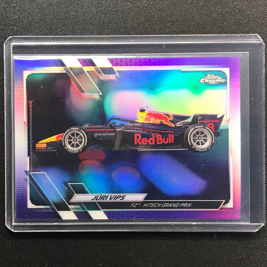 2021 Topps Chrome Juri Vips F2 Cars Purple 35/399