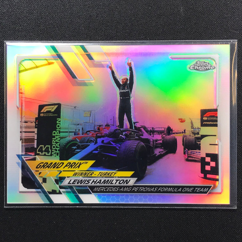 2021 Topps Chrome LEWIS HAMILTON Grand Prix Winners Refractor #151