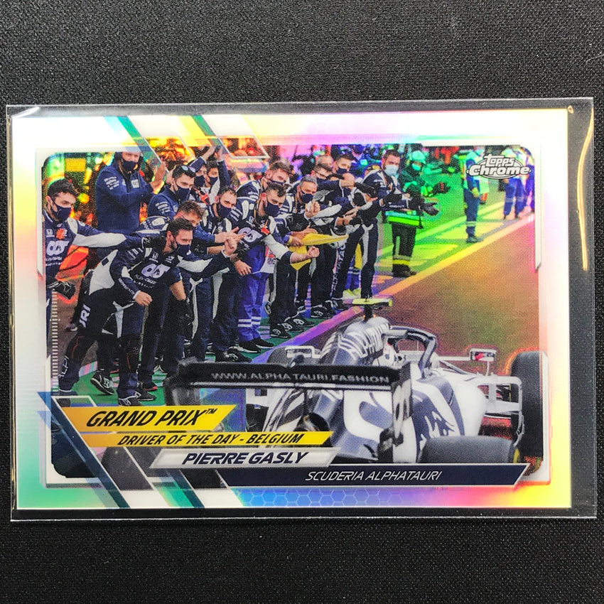 2021 Topps Chrome PIERRE GASLY Grand Prix Driver of the Day Refractor #164