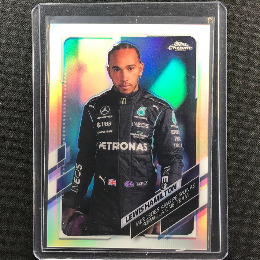 2021 Topps Chrome LEWIS HAMILTON F1 Racers Refractor #1
