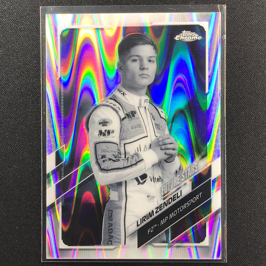 2021 Topps Chrome Lirim Zendeli F2 Racers Future Stars Bandw Raywave No 62