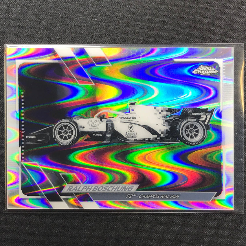 2021 Topps Chrome Ralph Boschung F2 Cars Bandw Raywave No 122