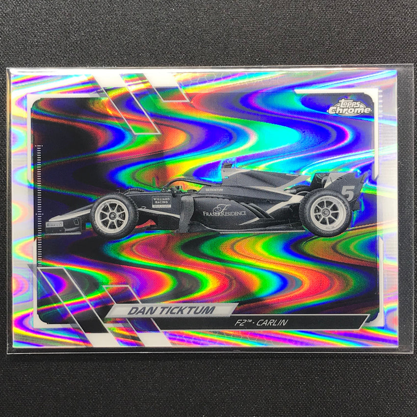 2021 Topps Chrome Dan Ticktum F2 Cars Bandw Raywave No 124