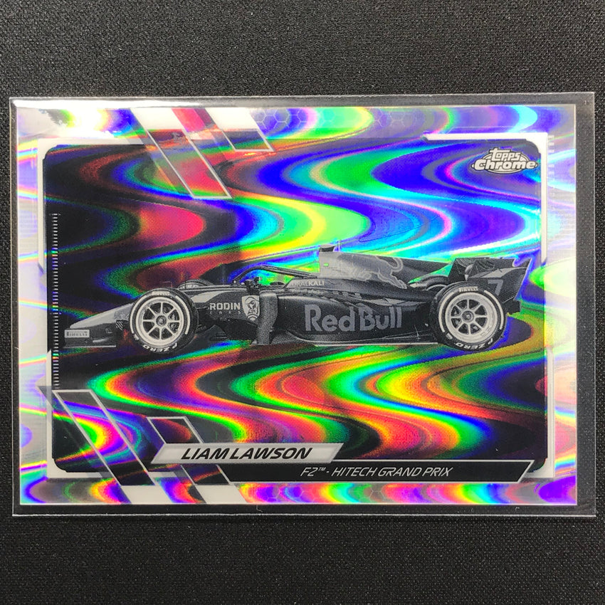 2021 Topps Chrome Liam Lawson F2 Cars Bandw Raywave No 126