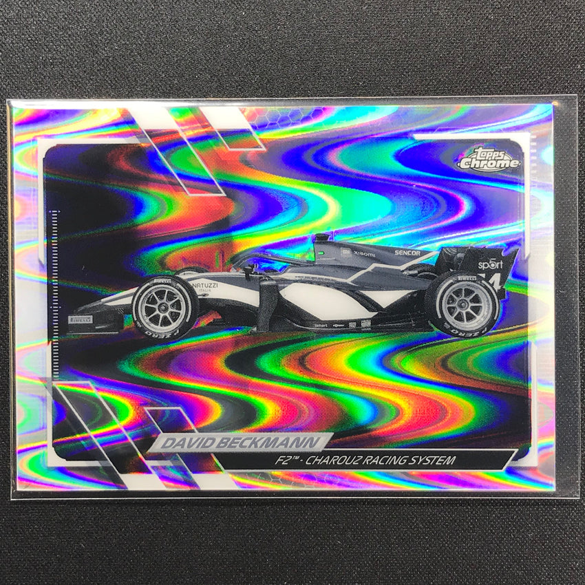 2021 Topps Chrome David Beckmann F2 Cars Bandw Raywave No 128